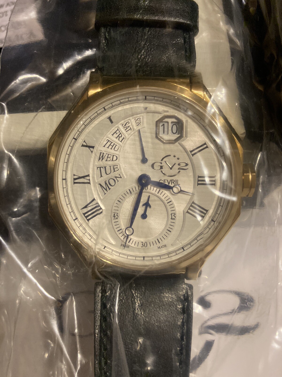 Gevril Marchese GV2 Luxury Watch Leather Strap Green Band eBay