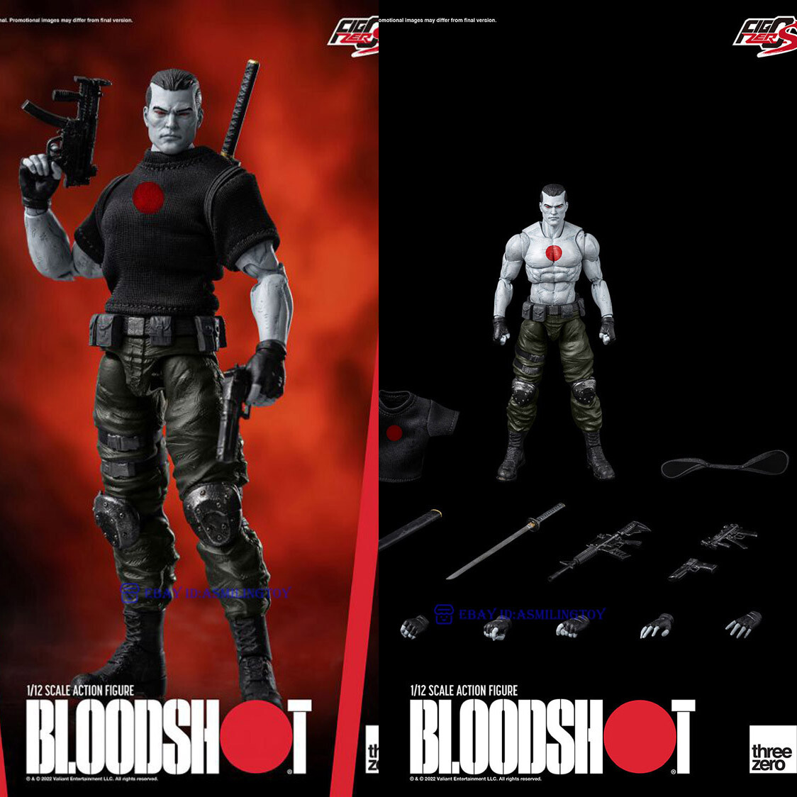 Threezero 3Z01810W0 Bloodshot FigZero S 1/12 Scale Action Figure