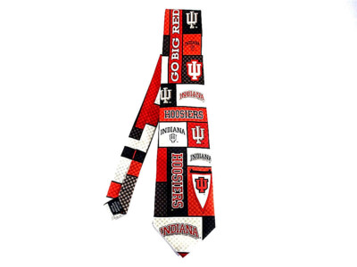 Hoosiers Necktie Go Big Red Indiana Tie Eagle Neckwear Go Big Red Indiana
