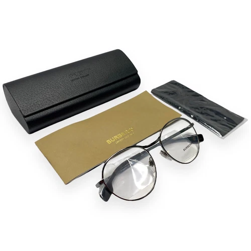 NEW Burberry BE1337 1003 Womens Gunmetal Round Designer Eyeglasses Frames 53/17