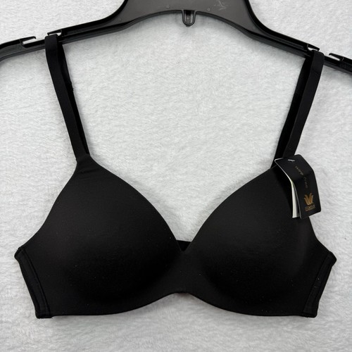 New With Tags Wacoal 852189 How Perfect Wire Free T-Shirt Bra Black, Size 34B - Picture 2 of 9