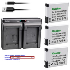 Kastar Battery Dual Charger for Gopro2 Gopro HERO Gopro Hero2 GoPro AHDBT-001