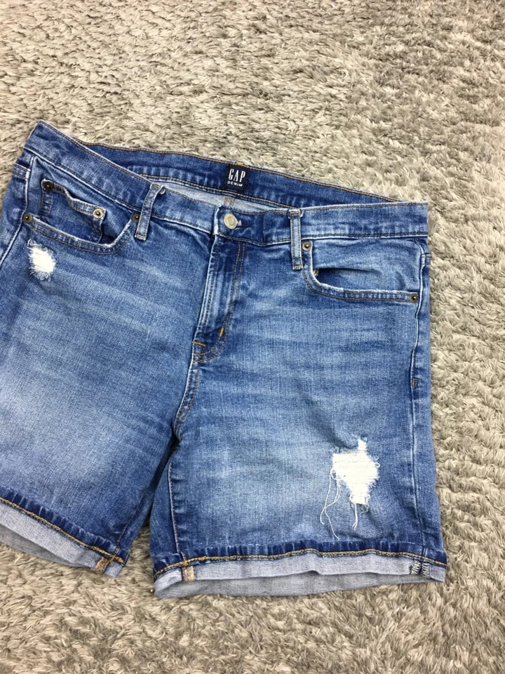 Pantalones cortos de mezclilla azul regular de colección Gap 5" para mujer talla 30 Foto 2 de 4