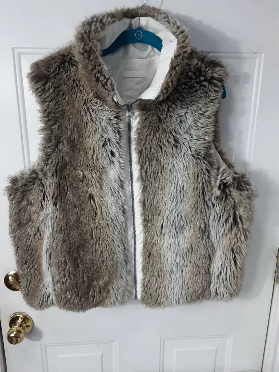 Reversible faux hotsell fur vest