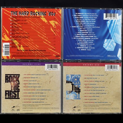 4 CD Lot Hard Rocking '80s Rock The First 5 & 6 Pure 80's