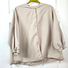 S.t. Closet Frabjous Womens Minimalist Jacket Top Uk14 Pockets Japanese Designer