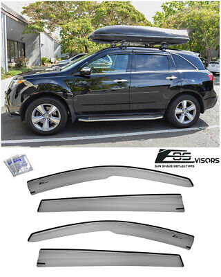 Details about   For 07-13 Acura MDX JDM MUGEN Tape-On SMOKE TINTED Sun Shade Rain Deflectors