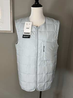 Rains Liner Vest / Size S / Color: Sky / Insulated, Water Repellent (18160) NWT