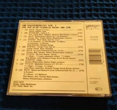 100 Masterpieces Vol. 1 - The Top 10 Of Classical Music 1685-1730