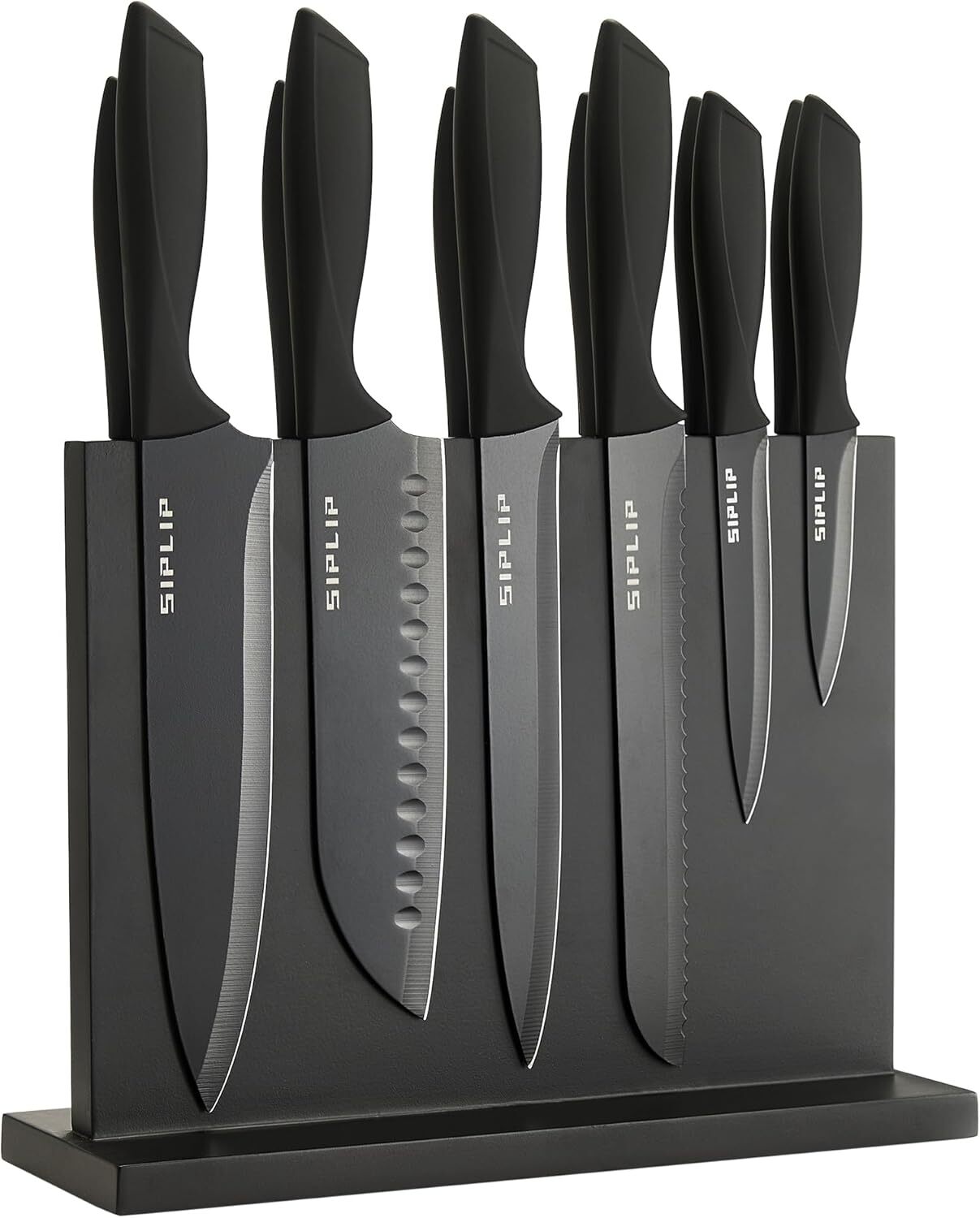 15-Piece High-Carbon Stainless Steel Knife Set with Magnetic Holder