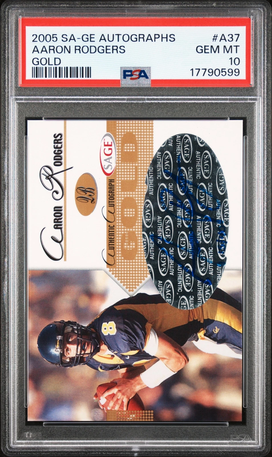 Aaron Rodgers SA-GE Autographs #A37 Gold