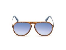 NWT Guess Sunglasses GU 6941 53W Blond Havana/ Blue 59 mm GU6941 NIB