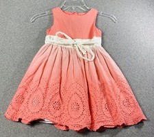 Rare Editions Embroidered Girl Dress Size 4T