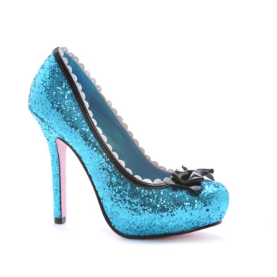 blue princess heels