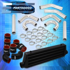 2.5 Black Fmic Intercooler 90135 Degree Piping Kit Chrome Clamps Couplers 2.5 Black Fmic Intercooler 90135 Degree Piping Kit Chrome Clamps Couplers