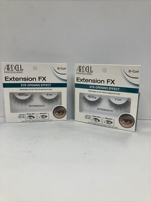 2 PACK Ardell Extension FX Eye Opening Effect False Eyelashes B-CURL