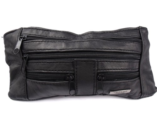 Unisex Discrete Slim Genuine Leather Bum Bag Money Belt Travel Waist Fanny Pack - Picture 15 of 24