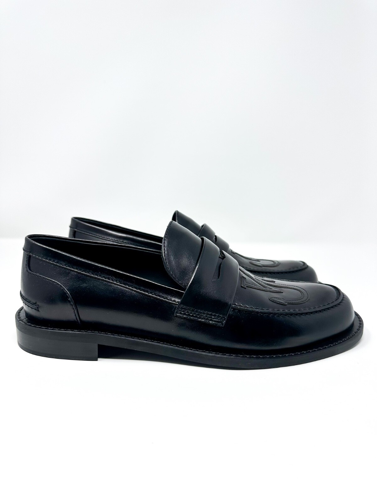 JW Anderson Men's Logo Moc Toe Loafer Black 10 US / 43 EU $750