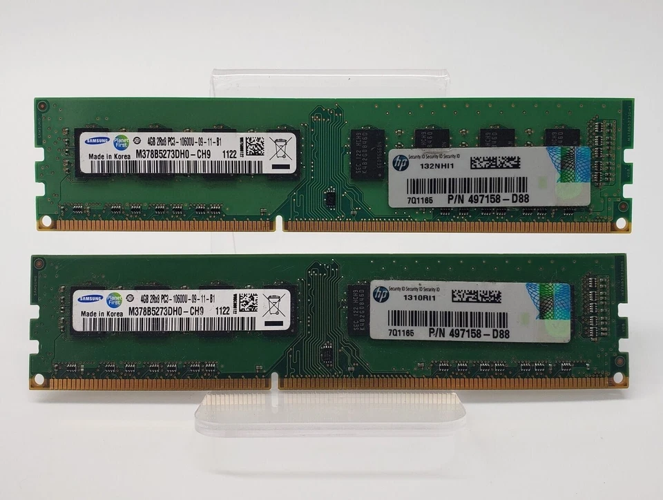 8GB 2X4GB DDR3 PC3-10600U Desktop Memory Ram DELL HP LENOVO ACER GATEWAY  - Image 2 of 4
