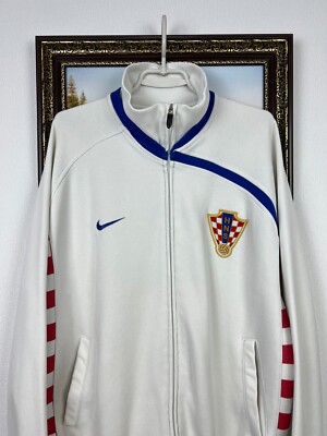 Vintage Nike Croatia Football Jacket Soccer Track Top Mens