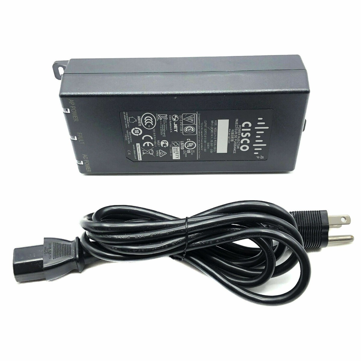 Genuine Cisco Meraki PoE Adapter MA-INJ-4-US Power Injector 802.3