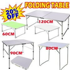 MDF PORTABLE INDOOR OUTDOOR FOLDING DINING TABLE CAMPING PICNIC PARTY STOOL SET