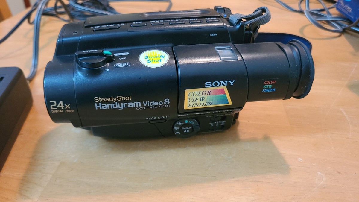 SONY VideoHi8Handycam CCD-TRV90 ⑥ Exc+5] Sony CCD-TRV90 Video Camera Handycam 8mm Tape
