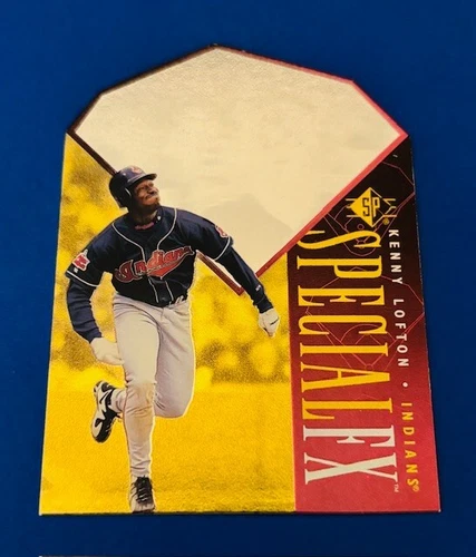 1996 SP Special FX Red Die-Cut Kenny Lofton - Very Tough Pull of Indians Legend