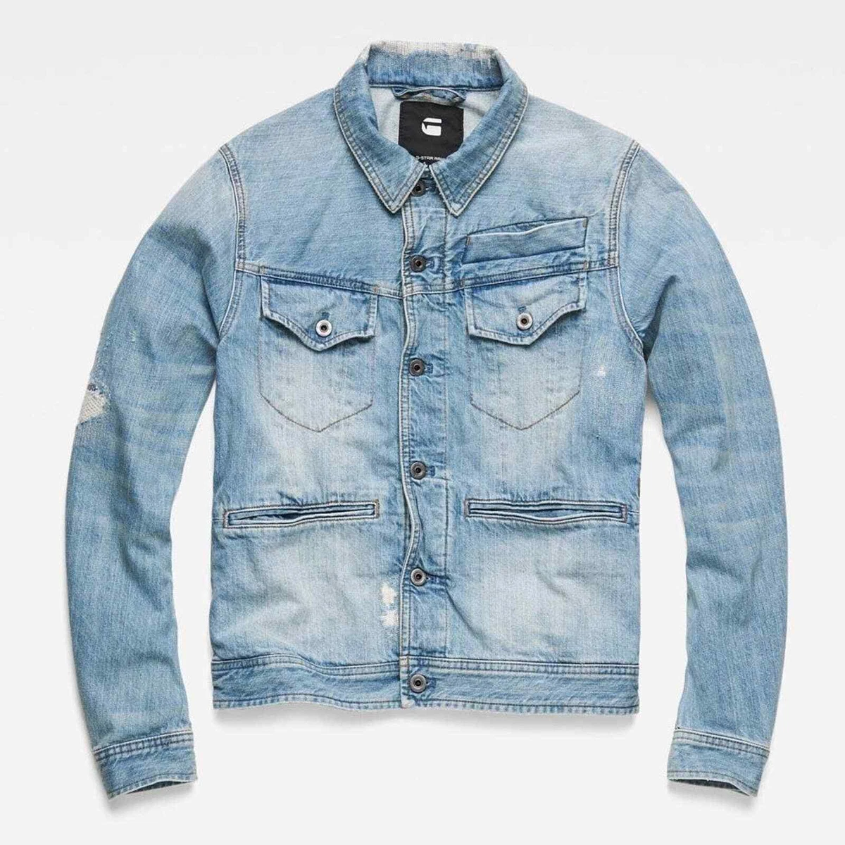 G STAR RAW D Staq deconstructed slim denim jacket eBay