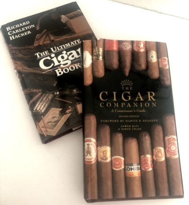 Lot of 2  ULTIMATE CIGAR COMPANION Guide HB w DC BOOKS 2nd Ed BATI HACKER Brands