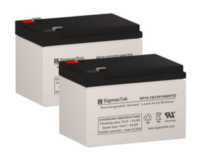 APC Back-UPS Pro 650VA BK650IPNP UPS, SLA SigmasTek Battery Replacement Set of 2