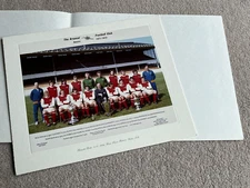 1971-1972 Arsenal FC Colour Team Group Photograph, Mounted + presentation sleeve
