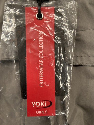 Yoki Teen Girls Jacket-Windbreaker-XL 16 Gray Pocket-Hidden Hoodie-Gift MSRP $79 - Picture 12 of 12