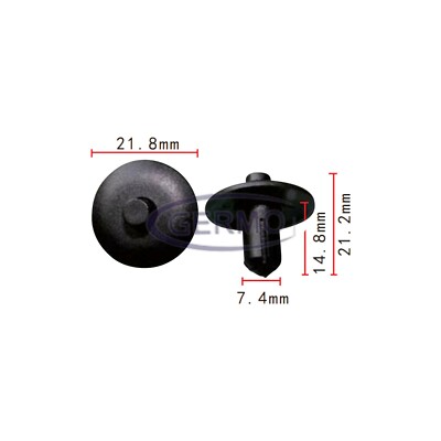 10 x Befestigung-Clip Spreizniete für VW 4D0807300 Audi A2 A4 A5 A8 Q3 Q5 Q7 TT