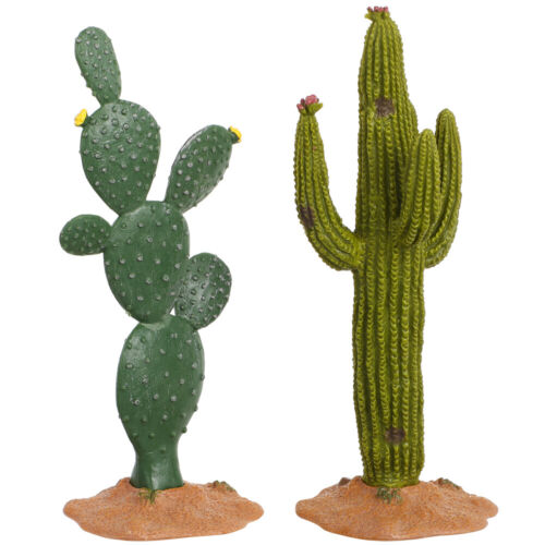 2 Pcs artificial cactus plants decorations Garden Office Lifelike Modeling - Afbeelding 1 van 11