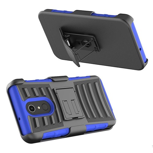 For LG K40/K12 Plus/X4/Solo LTE/Harmony 3 Belt Clip Kickstand Case Holster Cover - Picture 23 of 25