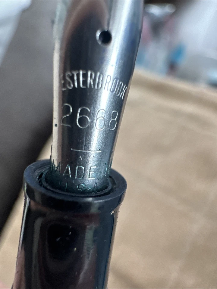 Pluma Estilográfica Esterbrook 2668 Gris Serie J Relleno Palanca (052423-216) Foto 4 de 4