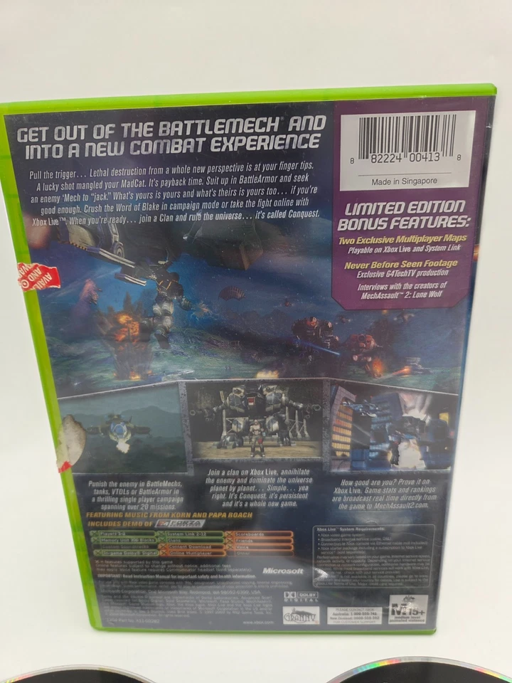 Mech Assault 2 Lone Wolf - Limited Edition - Xbox Original - Image 2 of 2