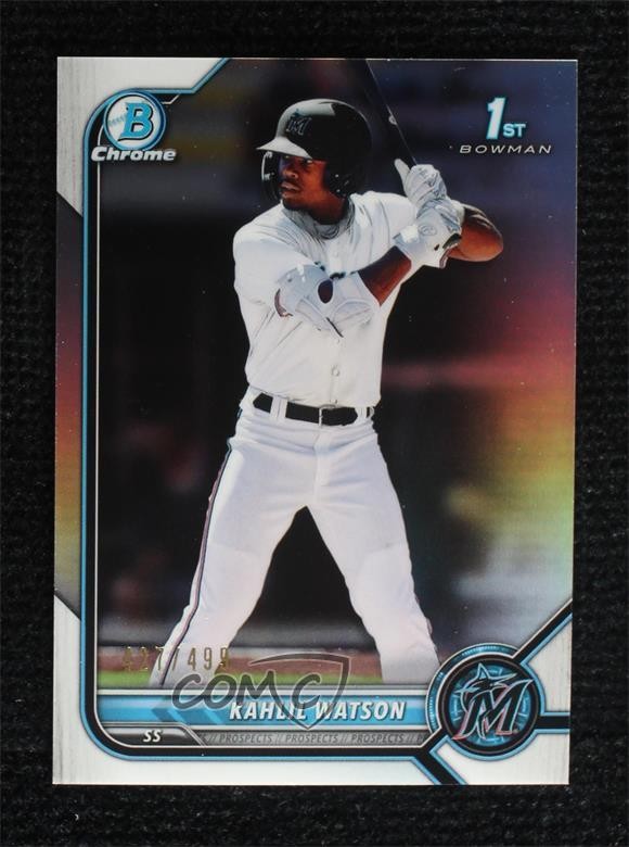 2022 Bowman Chrome Prospects Refractor 427/499 Kahlil Watson #BCP-3 0a7v