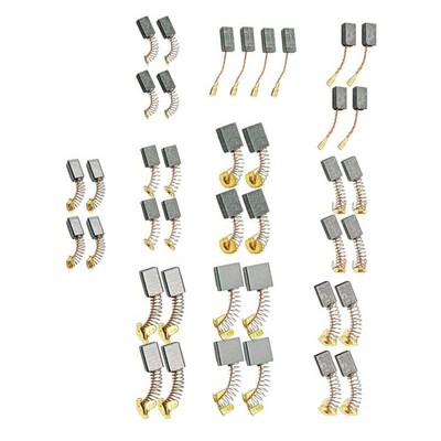 Wholesales 10 Sizes Electric Motor Carbon Brushes Replacement For Power Tool
