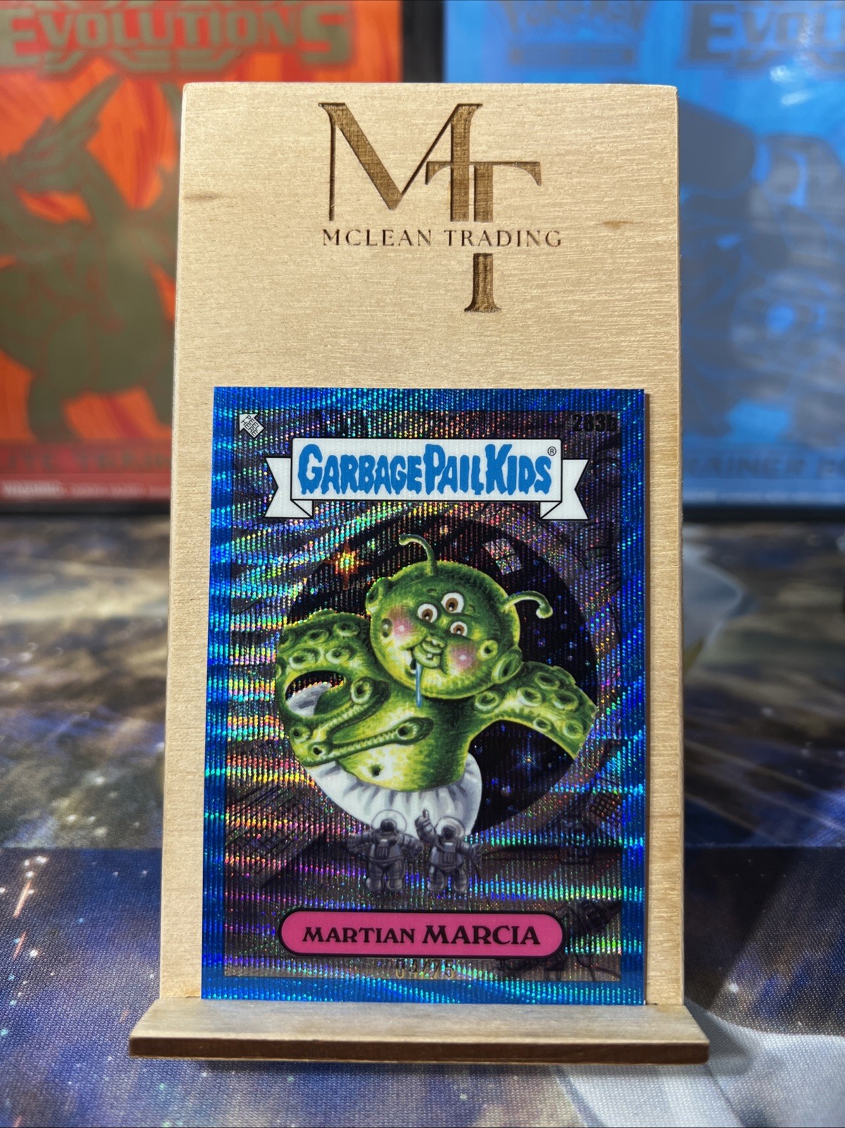 2024 Topps Garbage Pail Kids Martian Marcia No. 283b Blue Wave /75