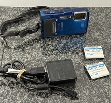 Olympus Tough TG-830 16.0MP Digital Camera Blue TESTED W/ Charger  2 Batteries