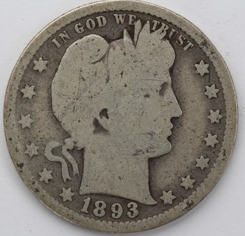 1893 S Barber Quarter