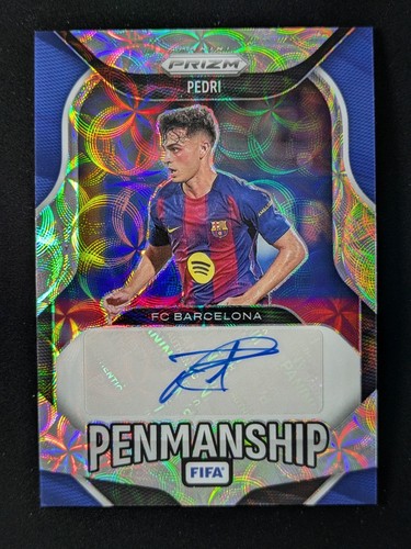 2025-26 Panini Prizm FIFA PEDRI Auto Choice Prizm SP Penmanship Barcelona #P-P