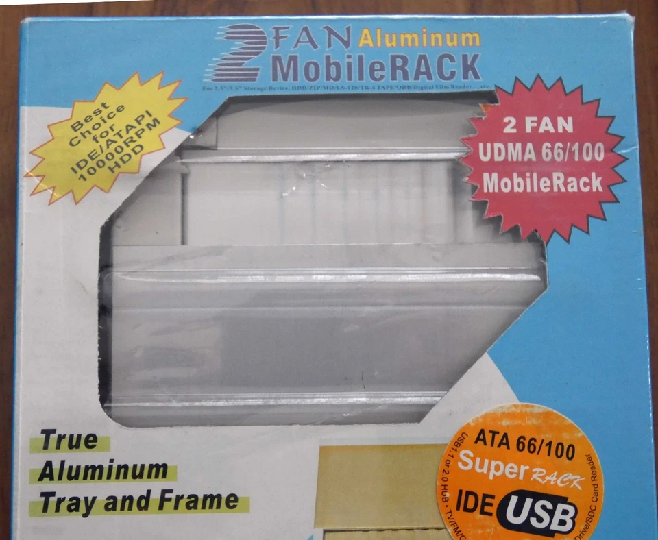 2 Fan Aluminum MobileRack UDMA 66/100 for 3.5" HDD Free US Shipping - Image 2 of 4