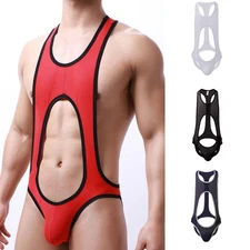 Bodysuit Jockstrap Boxer Breathable Comfortable Jumpsuit M-2XL Rompers