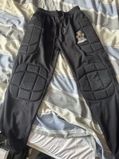 Cambridge United Goalkeeper Trousers Ages 13 14 15 Padded Joggers Black