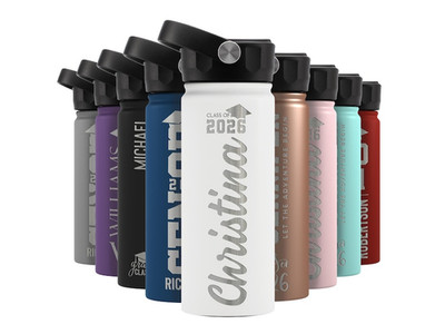 Personalized Graduation Water Bottle, Class of 2026, Graduation Gifts