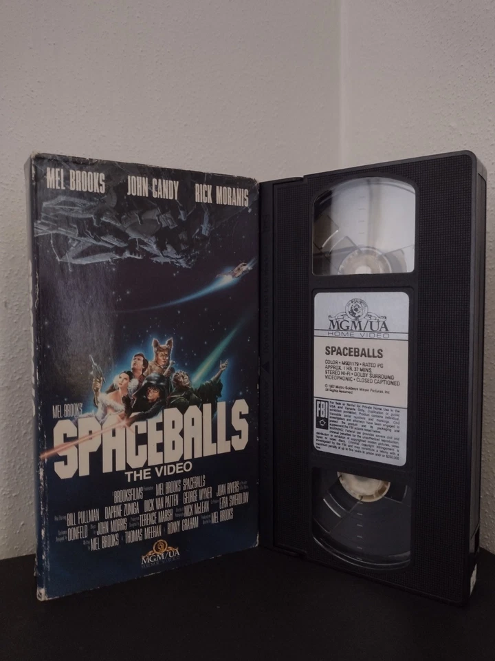 Spaceballs (VHS 1987) Fully Tested, Mel Brooks, John Candy, Rick Moranis Foto 4 de 4