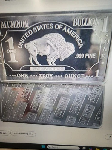 Lot Of 14 1 Oz Buffalo .999 Aluminum Bars
